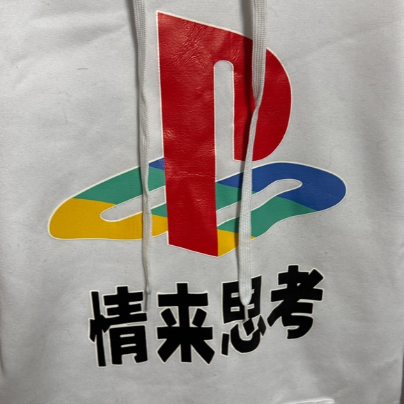 PlayStation Logo White Hoodie - Picture 2 of 6